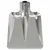 Glava lopate 4 pcs Srebrno 43 x 32,5 cm Aluminij