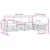 Set vanjskih sofa s jastukom 5 pcs Prirodna i bež
