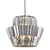 Luster na lancu DONNA 12xE14/40W/230V, prečnik 55 cm, mat hrom
