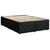 Vidaxl Box spring posteljni z vzmetnico črn 140x190 cm blago