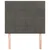 Uzglavlje tamno sivo 90x5x118/128 cm baršunasto