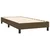 Greatstore Box spring postelja z vzmetnico temno rjava 80x200 cm blago