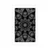 Plakat s paspartujem hipnotična Mandala v črnobeli varianti - 60x90 white