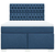 vidaXL vidaXL Box spring postelja z vzmetnico modra 140x190 cm blago, (21321418)
