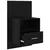 Noćni ormar 2 pcs Crni hrast 50 x 32,5 x 80cm Konstruirano drvo