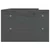 Stalak za monitor sivi 50 x 24 x 16 cm od masivne borovine