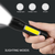 Mini LED svjetiljka s USB punjenjem - Crna KP25693
