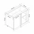 Hanah Home kuhinjski element Minar 7969, 105 cm, beli