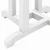 Vidaxl Set barskih stolov za vrt 3 szt. Bela HDPE