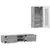Set TV komoda Zidne FLORIN 3 pcs Siva Sonoma Konstruirano drvo