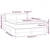 Vidaxl Box spring postelja z vzmetnico taupe 140x200 cm blago