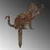 Aberto Design Dekorativna figura Cat -A 03, 36x31 cm, 1.5 mm