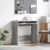 Stol s ladicama Siva Sonoma 77.5 x 43 x 79 cm Konstruirano drvo