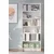 HANAH HOME Polica za knjige Bili 5 80