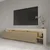 HANAH HOME TV polica Beliz Travertine Warm Oak