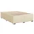 Vidaxl Box spring postelja z vzmetnico krem 140x200 cm blago