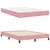 Vidaxl Postelja boxspring z vzmetnico Roza 140 x 200 cm Žamet