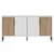Hanah Home Konzolni sto Zerra, 150x75x36 cm, Belo-hrast boje