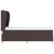 vidaXL vidaXL Box Spring postelja z vzmetnico temno rjava 100x200 cm tkanina, (22052333)