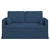Vidaxl Kavč Modra 139 x 78 x 80 cm blago