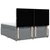 Vidaxl Box spring postelja z vzmetnico svetlo siva 180x200 cm blago