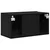 Set TV komoda Zidne Crna 60 x 30 x 30 cm Konstruirano drvo