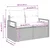 Set sofe 8 pcs Crna i Tirkizna poliratan