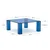 Modra steklena mizica 85x85 cm Adularia – Kave Home
