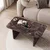 Hanah Home klub sto Pietra, 100 cm, crveni mermer