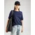 Soft Rebels Pulover temno modra