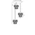 Opviq Luster 2607162, Crni