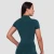 GymBeam Women‘s Ignite Cropped T-shirt Dark Green