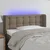 Vidaxl LED posteljno vzglavje taupe 103x16x78/88 cm blago