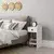 Hanah Home Noćni ormarić Sirius 32x61x30cm Beli