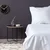 De White White Satin Super King Quilt Cover Set