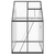 Staklenik s okvirom antracit 169 x 114 x 195 cm aluminijski