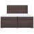 vidaXL Box spring postelja z vzmetnico temno rjav 200x200 cm blago, (21302321)
