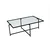 Hanah Home Klub sto Sun S408 94x35x64cm Crni
