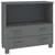 Komoda HAMAR tamnosiva 85 x 35 x 80 cm od masivne borovine