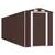 vidaXL Vrtna lopa temno rjava 192x606x223 cm pocinkano jeklo