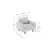 Atelier del Sofa Fotelja Sparrow 1, Siva