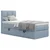 MID.YOU POSTELJA Z VZMETNICO 90 cm  x 200 cm , les, tekstil, leseni material modra