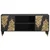 TV ormar s policom Crna 105 x 33 x 46 cm Čvrsto drvo manga