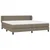 Vidaxl Box spring postelja z vzmetnico taupe 200x200 cm blago
