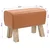 vidaXL klop 60 x 30 x 45 cm Pravo usnje Rjava