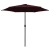Vrtni suncobran s aluminijskim stupom 270 x 246 cm bordo