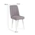 Hanah Home Trpezarijska stolica Vina Sandalye 47x89x46cm Belo-Lavanda