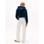 Tommy Jeans Majica ESSENTIAL marine/bela