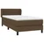 vidaXL vidaXL Box spring postelja z vzmetnico temno rjava 80x200 cm blago, (20899346)