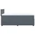 Vidaxl Box spring postelja z vzmetnico temno siva 100x200 cm žamet